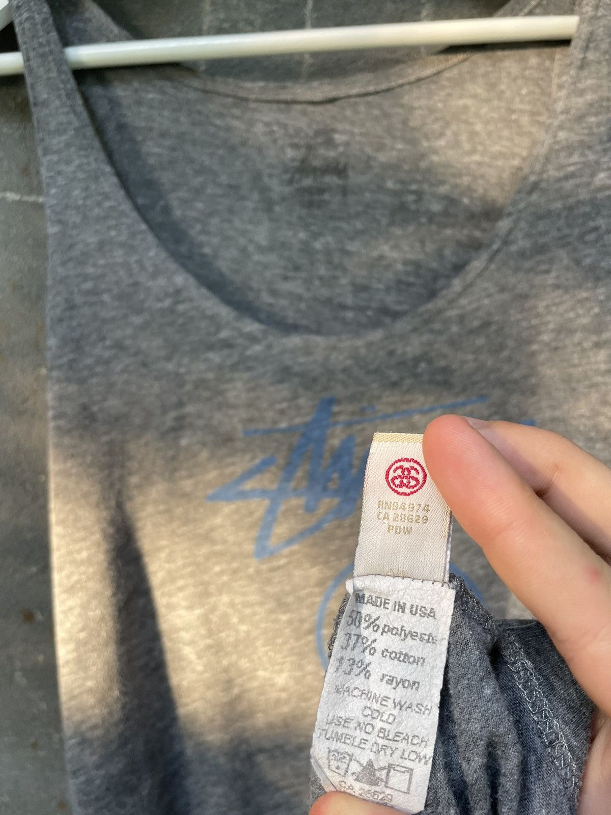 Stussy × Vintage Vintage Stussy Tank Top Y2K Size US S / EU 44-46 / 1 - 7 Thumbnail