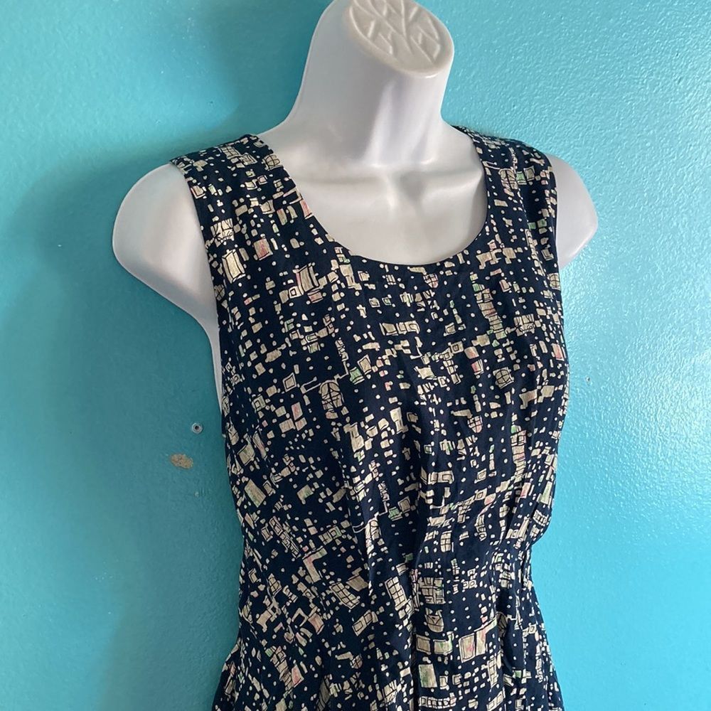 Vintage Super b Retro Y2K Women’s Size M Fit Flare Blue Pattern Mini Size M / US 6-8 / IT 42-44 - 11 Thumbnail