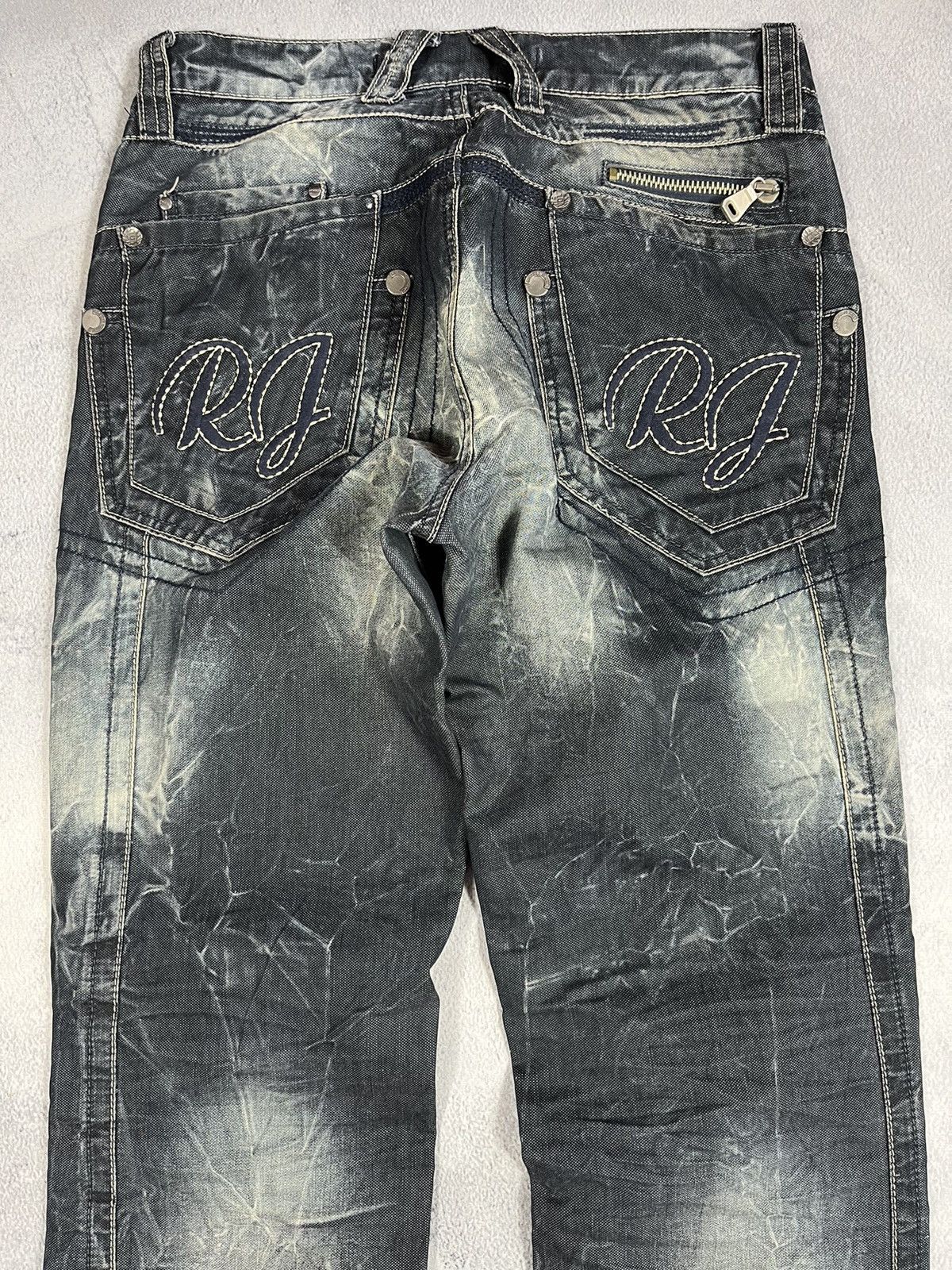 Japanese Brand × Vintage Vintage Y2K Japanese faded denim jeans streetwear size 32 Size US 32 / EU 48 - 6 Thumbnail