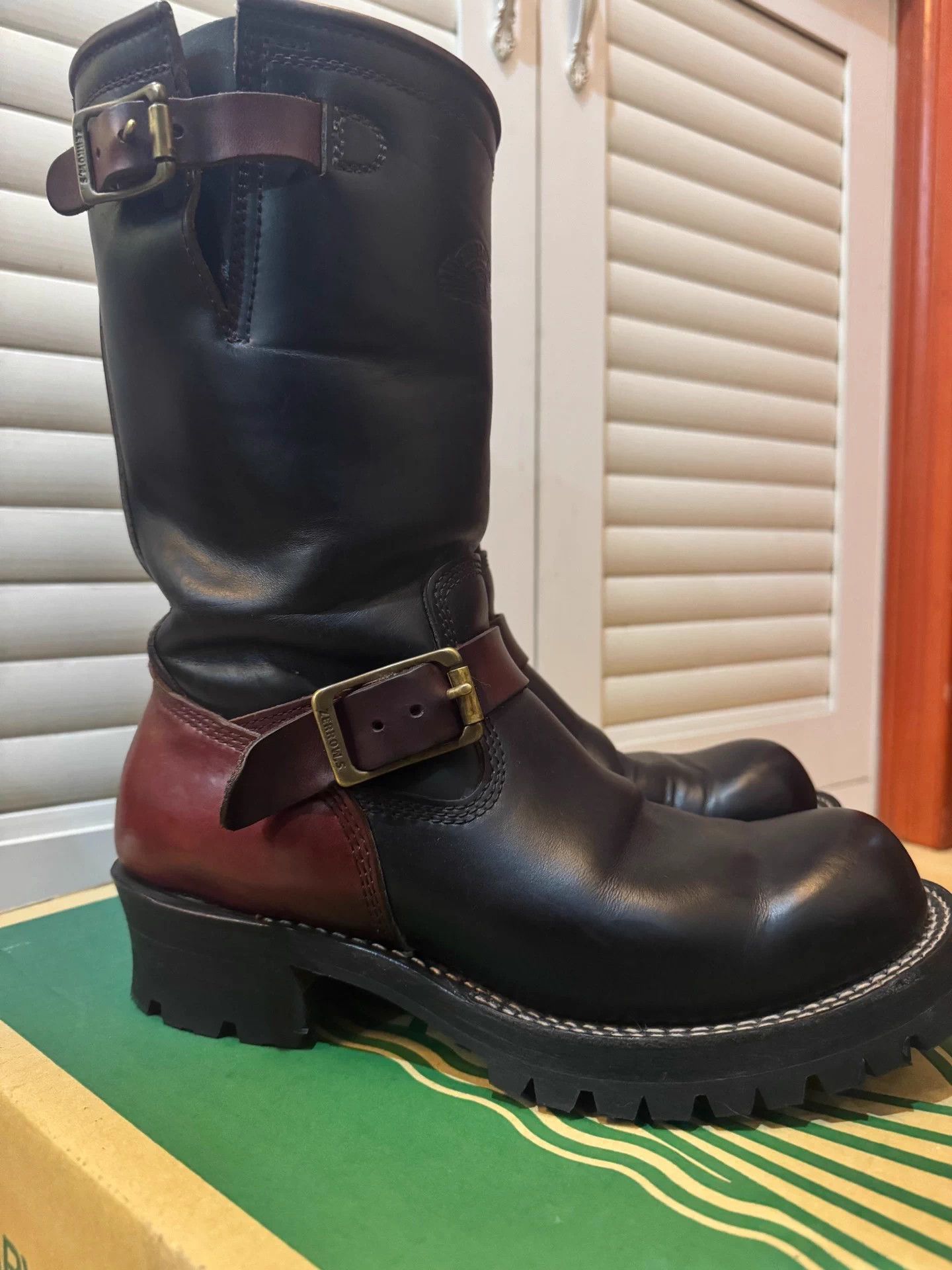 zerrows Zerrows Engineer Boot Japanese Colorblocked 8.5E Steel Toe Size US 8.5 / EU 41-42 - 3 Thumbnail