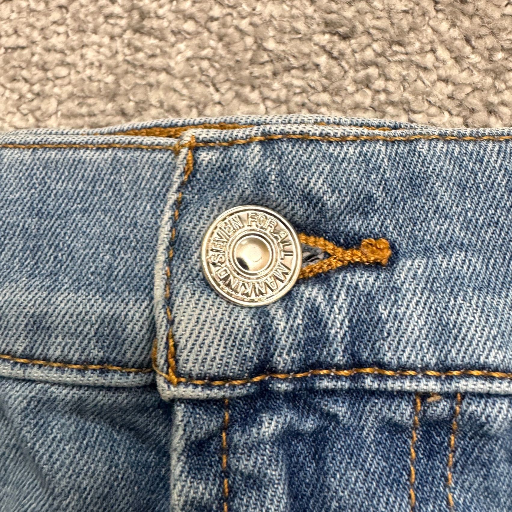 7 For All Mankind 7 For all Mankind Jeans Mens 31x33 Blue Medium Wash Denim Straight Casual B Size US 31 - 3 Thumbnail
