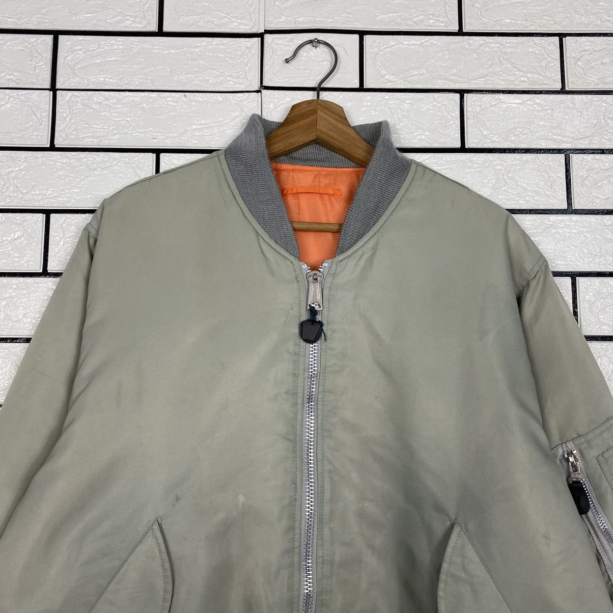 Japanese Brand 📌Vintage Ma-1 Bomber Jacket Military Unbranded Issey Miyake Size US L / EU 52-54 / 3 - 4 Thumbnail