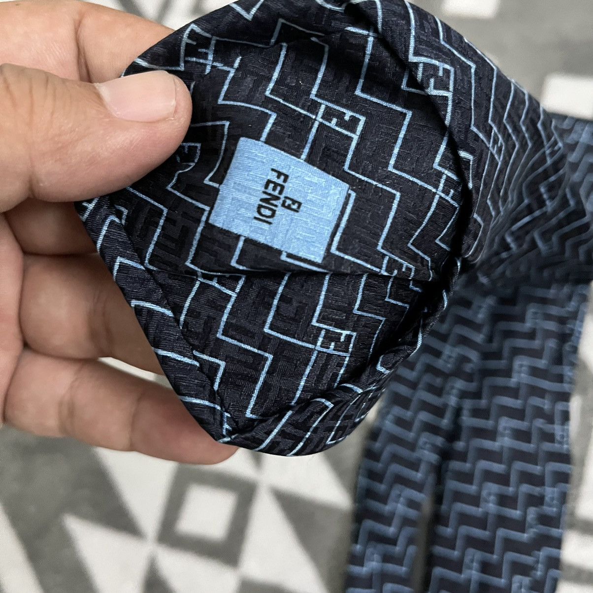 Fendi Fendi monogram ties Size ONE SIZE - 2 Thumbnail