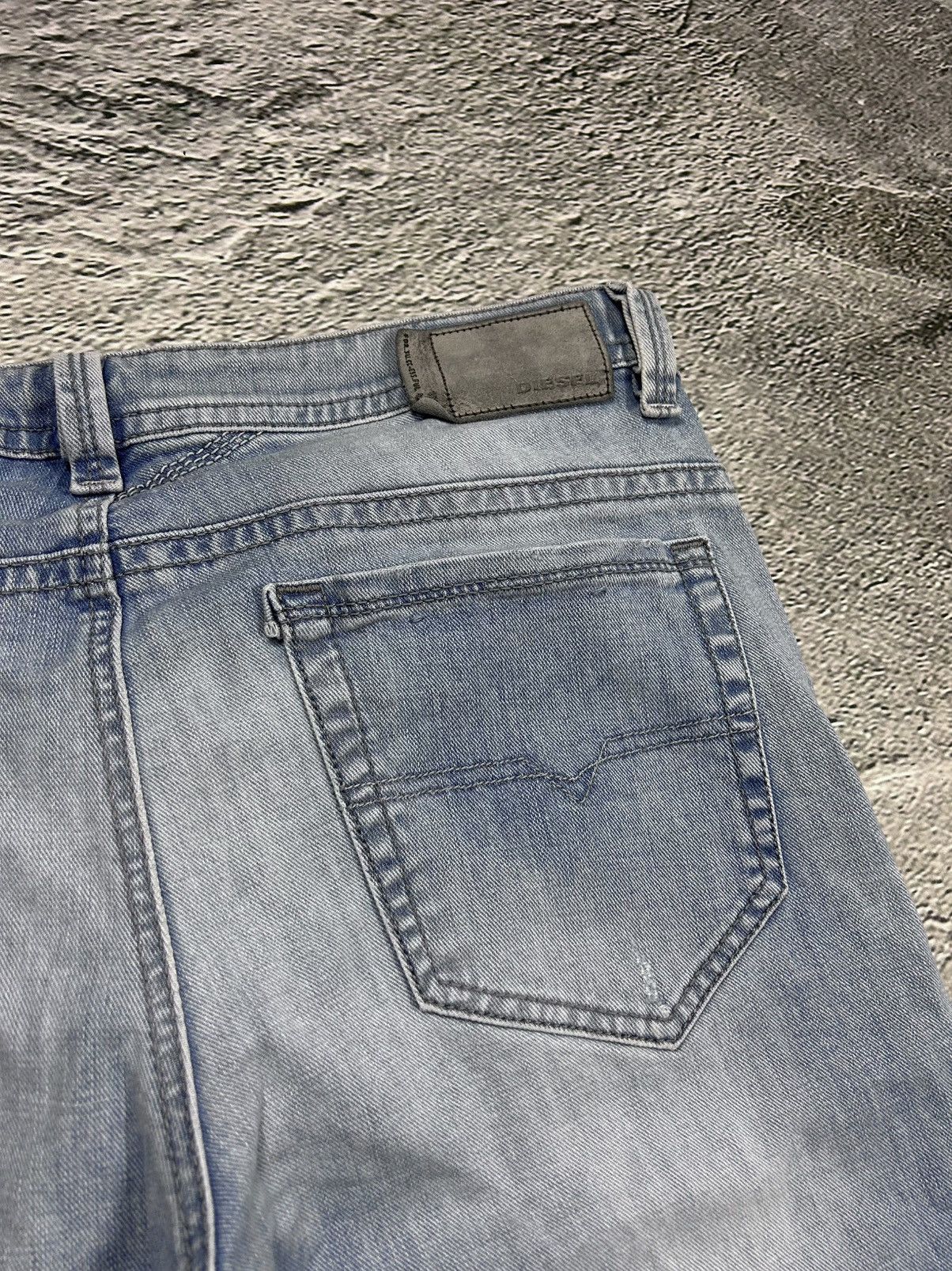 Diesel × Vintage Diesel jeans vintage baby blue Thavar Y2K slim fit Size US 34 / EU 50 - 3 Thumbnail