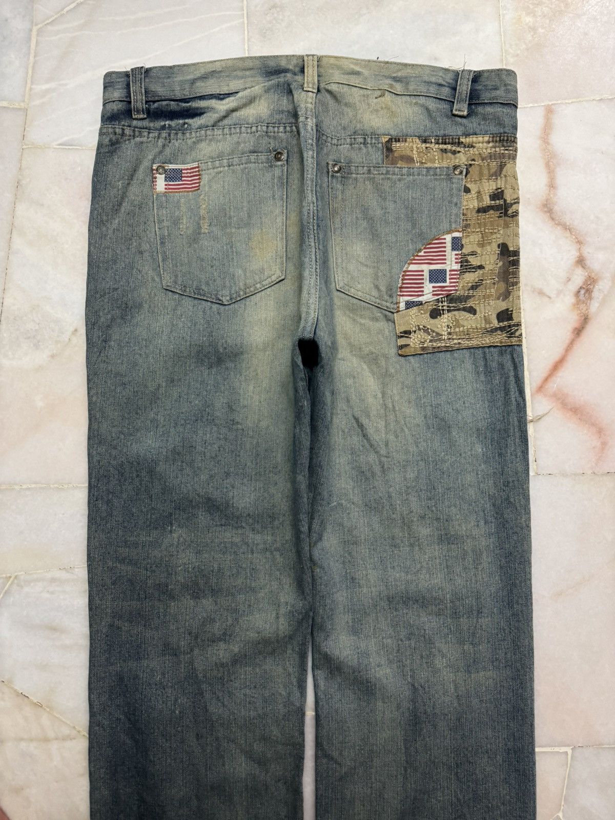 Tornado Mart ❗️BIG SIZE❗️GRUNGE APACHE VINTAGE & DENIM GS-115 MUDMAX CRAZY Size US 39 - 24 Thumbnail