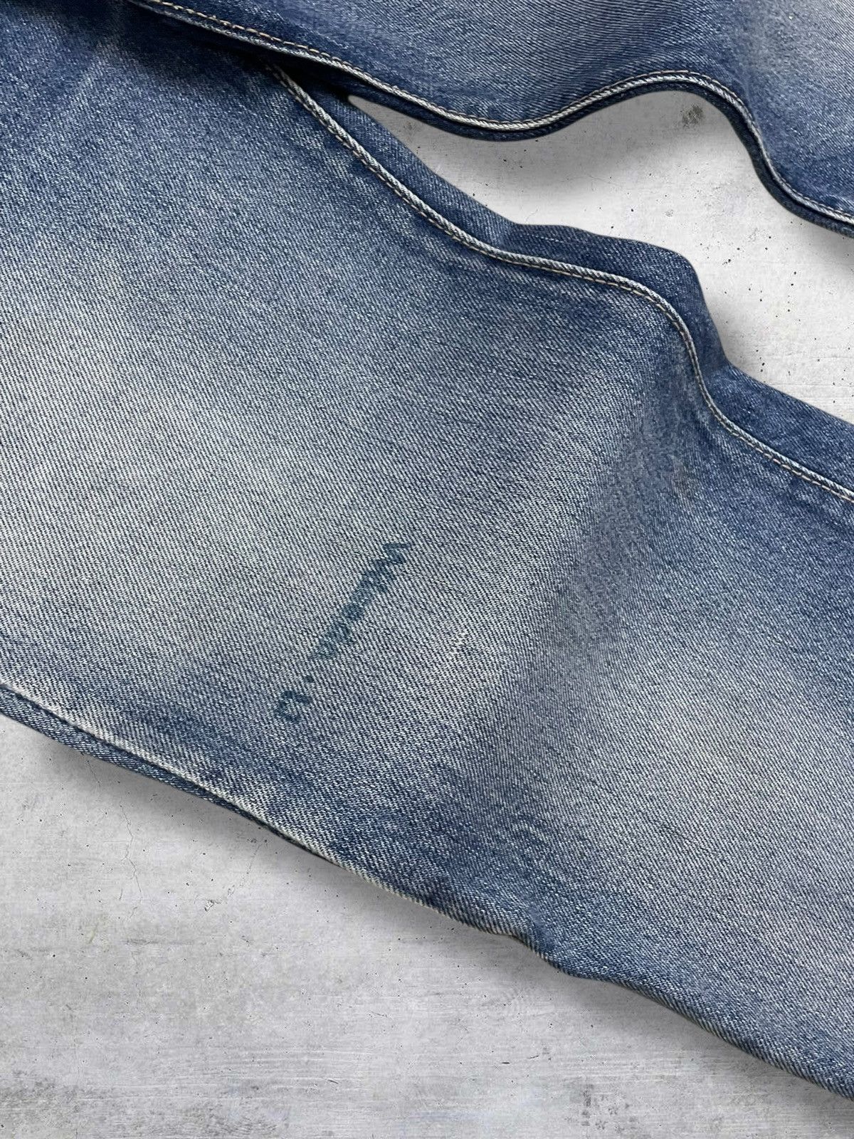 Big John VINTAGE 80S BIG JOHN DESIGNER FLARED CUT DISTRESSED DENIM Size US 28 / EU 44 - 8 Thumbnail
