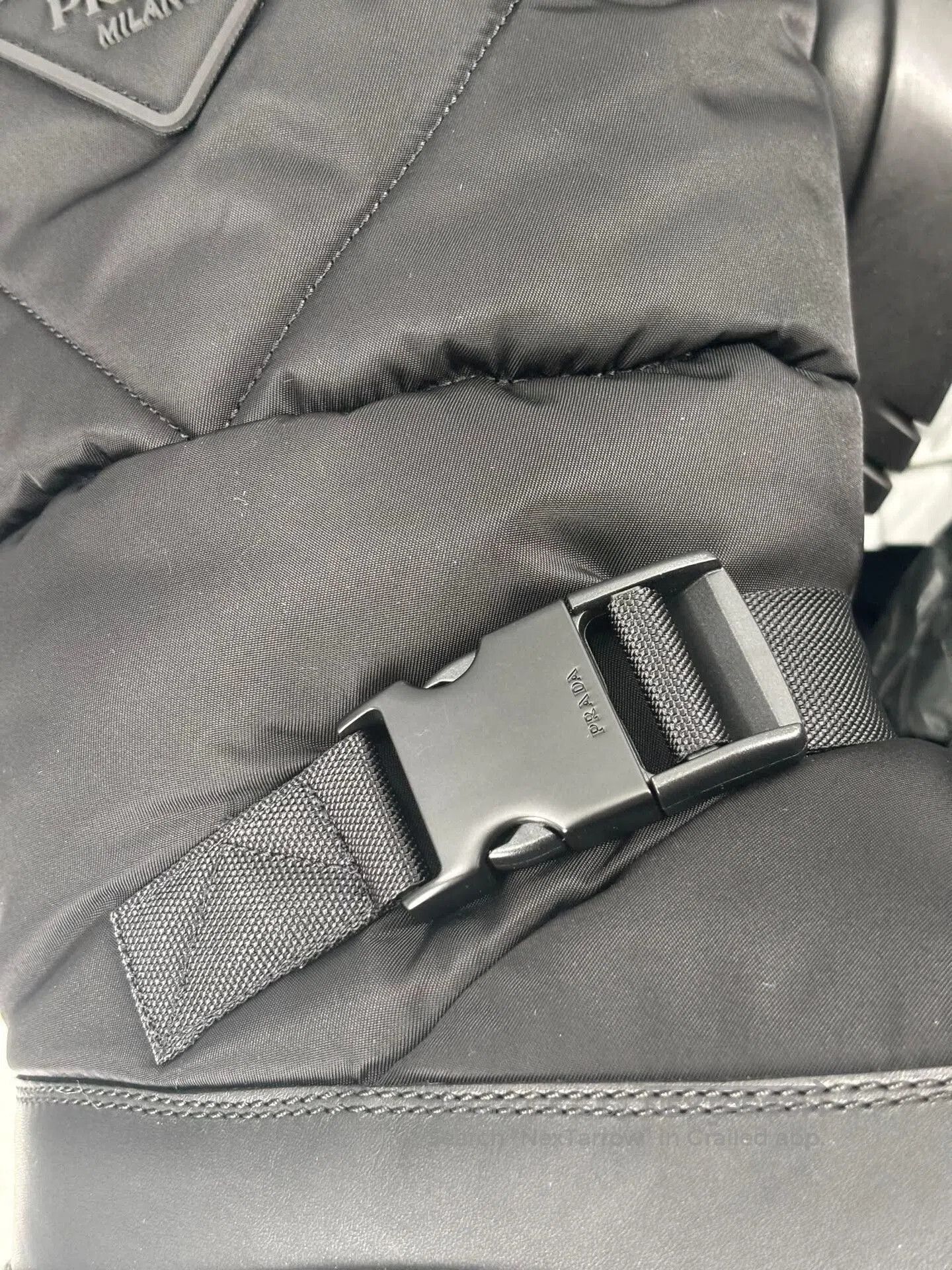 prada men's snow boots with nylon material.