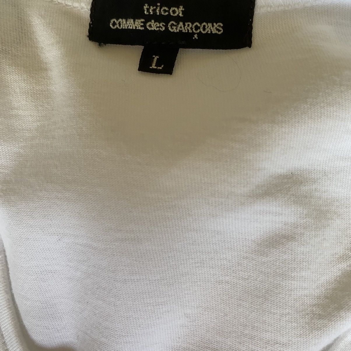 Comme des Garcons × Tricot Comme des Garcons Frill Appliqué T Shirt Size L / US 10 / IT 46 - 6 Thumbnail