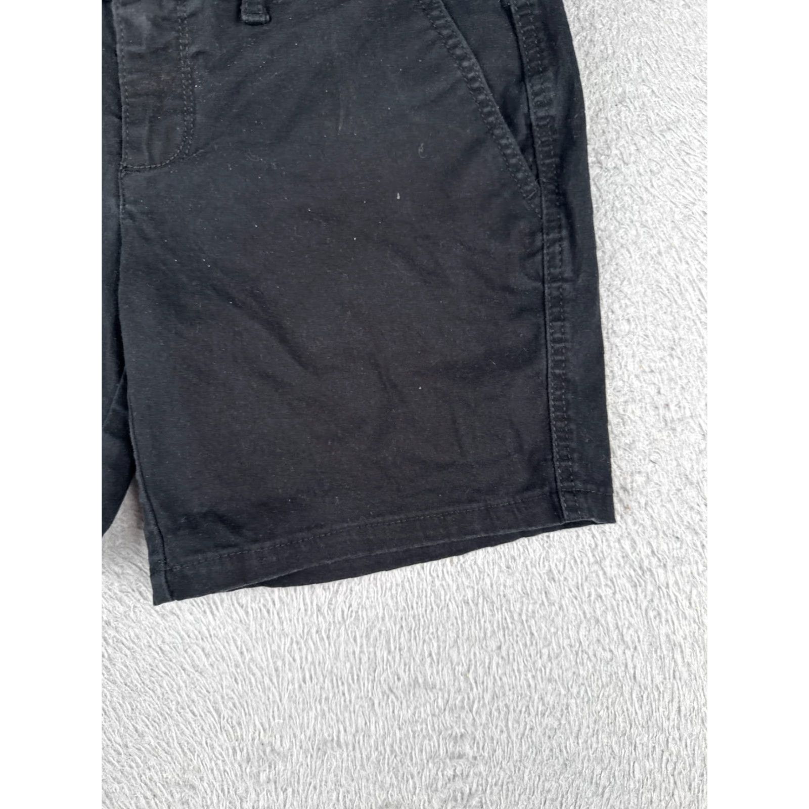 Vintage US Polo Assn Shorts Womens 8 Black Chino Cotton Blend Twill Casual 30x6 Size 30" / US 8 / IT 44 - 2 Thumbnail
