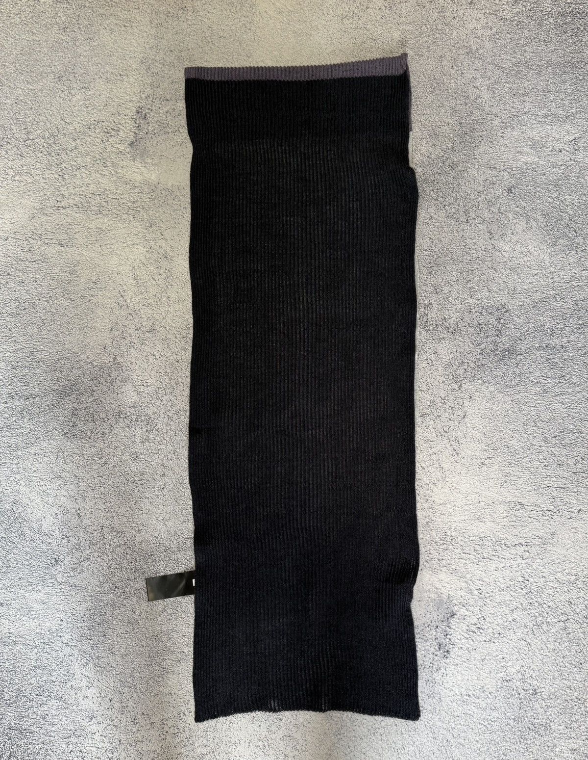 OSKA OSKA 100% Virgin Wool Ribbed Knit Scarf Gray Purple Navy Size ONE SIZE - 11 Thumbnail