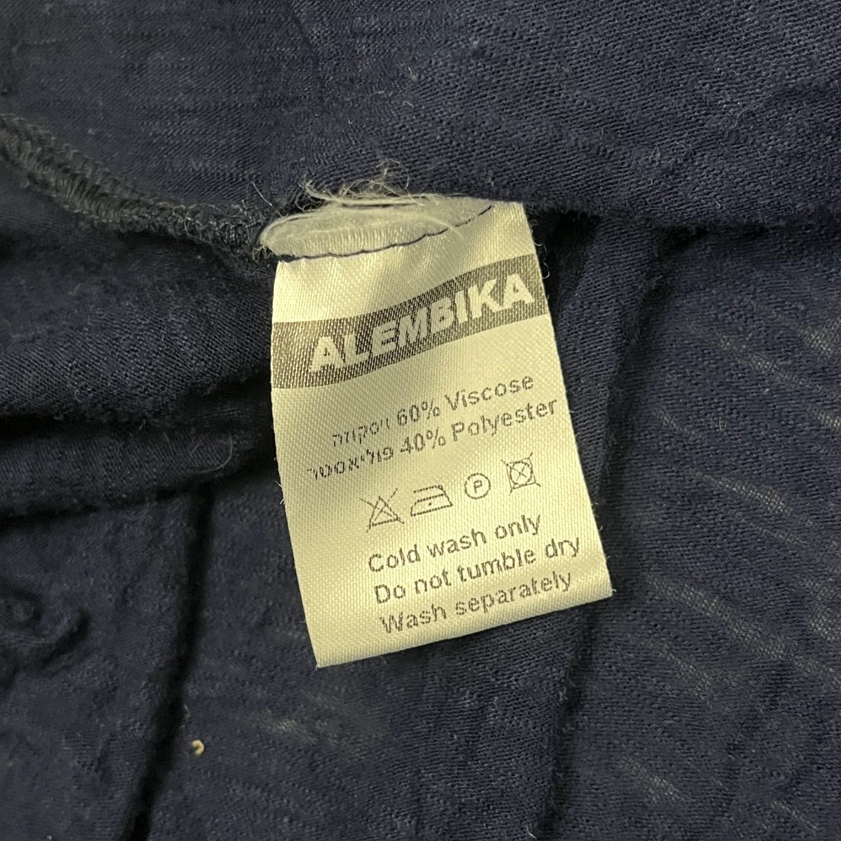 Vintage Alembika Blouse Shirt Tunic Womens Small 1 Blue Asymmetrical Lagenlook Dress Size XS / US 0-2 / IT 36-38 - 7 Thumbnail