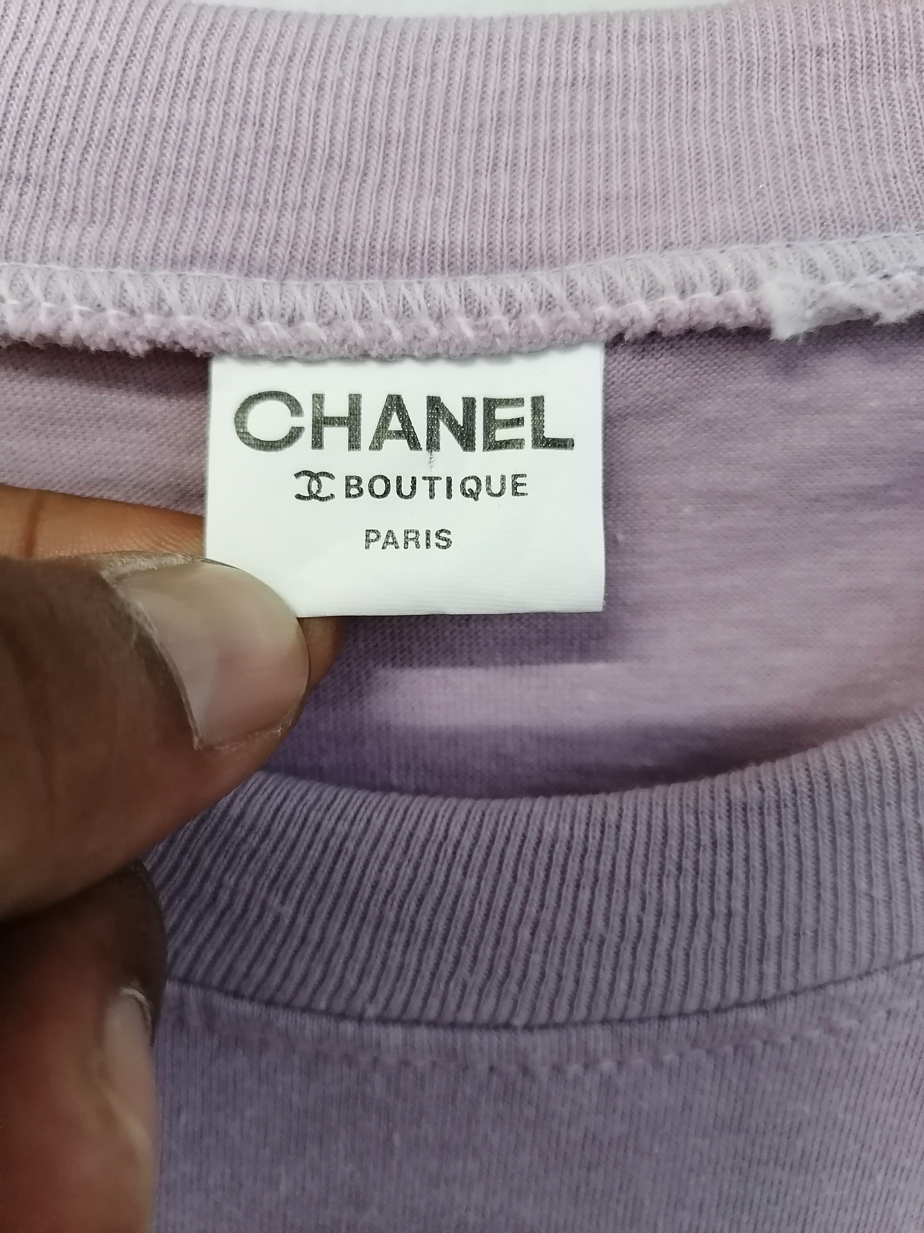 Designer × Vintage Vintage Chanel Logo T-shirt Size US M / EU 48-50 / 2 - 4 Thumbnail