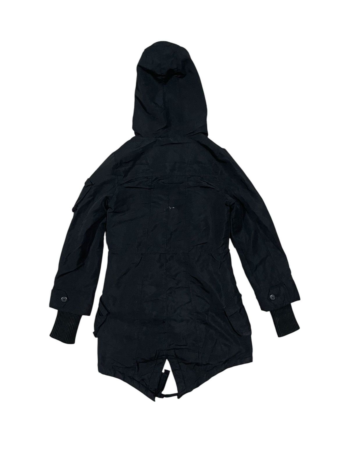 Von Dutch 2000s VON DUTCH MULTIPOCKET FISH TAIL FUR HOODIE PUNK PARKA Size M / US 6-8 / IT 42-44 - 2 Thumbnail
