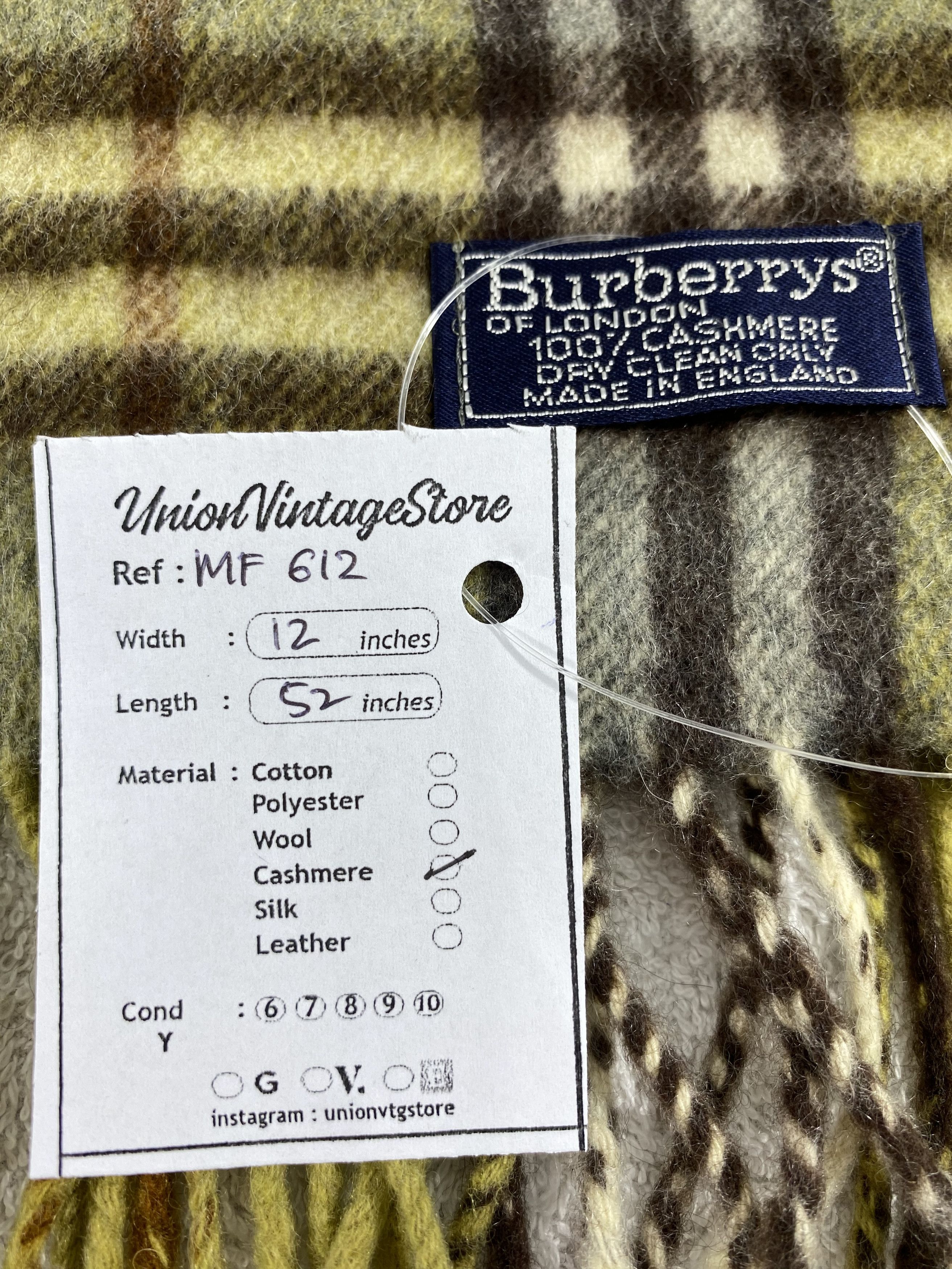 Burberry Vintage Burberry Scarf/Muffler/Neckwear MF612 Size ONE SIZE - 4 Thumbnail
