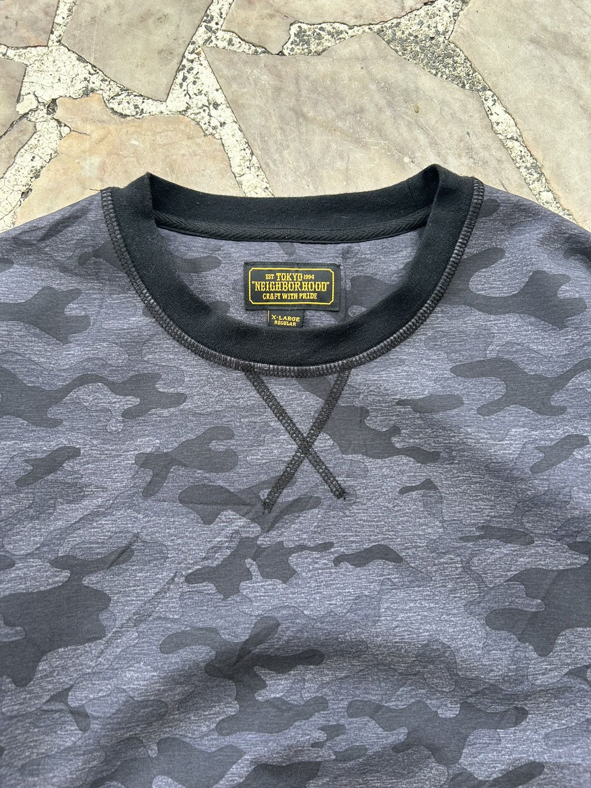 Neighborhood Neighbourhood Nylon Sweatshirt Black Camo Size US M / EU 48-50 / 2 - 5 Thumbnail