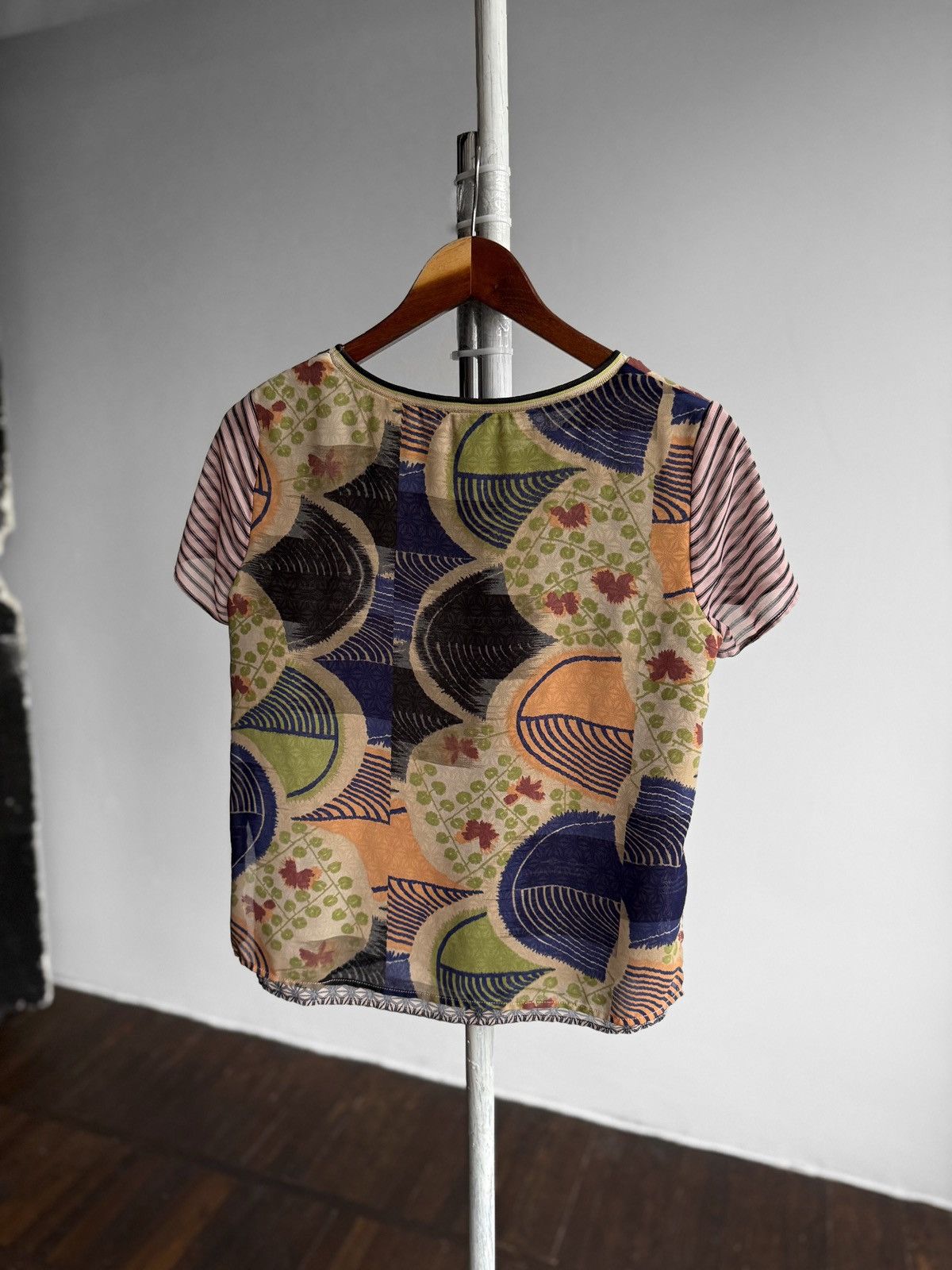 Scotch & Soda Scotch&Soda Womens Multicolor Short Sleeve Top Blouse Size S / US 4 / IT 40 - 4 Thumbnail
