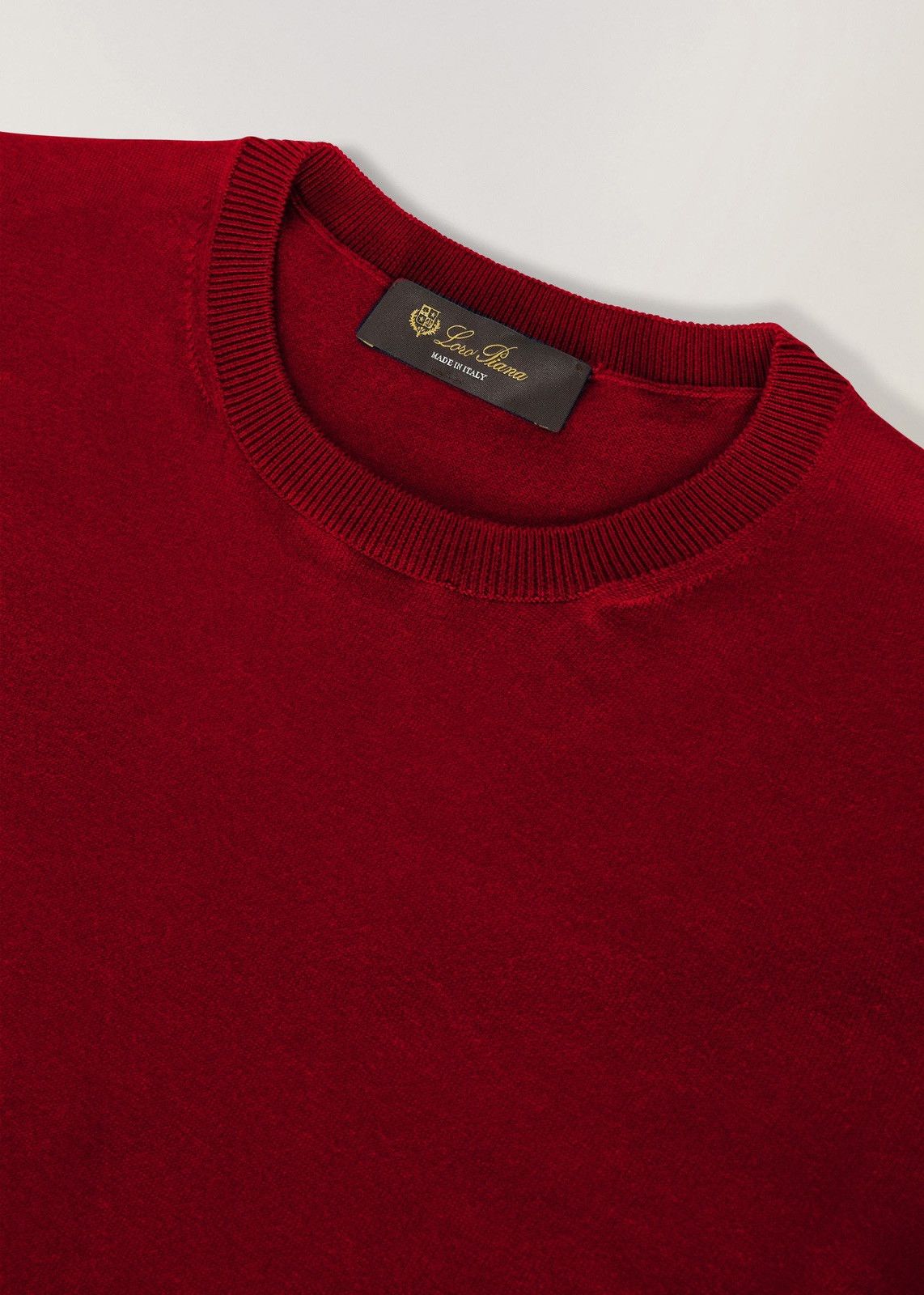 Loro Piana o1srvl11e0424 T- Shirt in Red Size M / US 6-8 / IT 42-44 - 3 Thumbnail