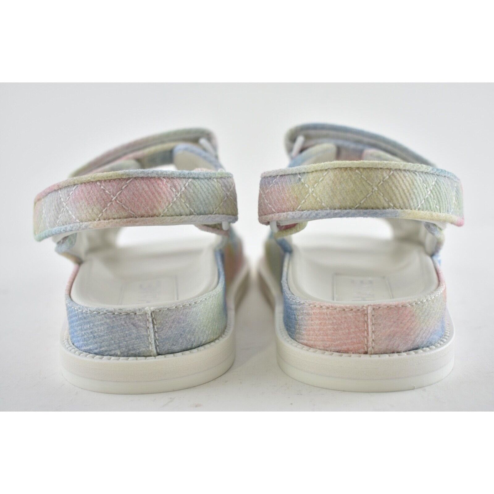 Chanel Chanel 22C Green Pink Blue White CC Logo Mule Slide Strap Size US 12 / IT 42 - 11 Thumbnail
