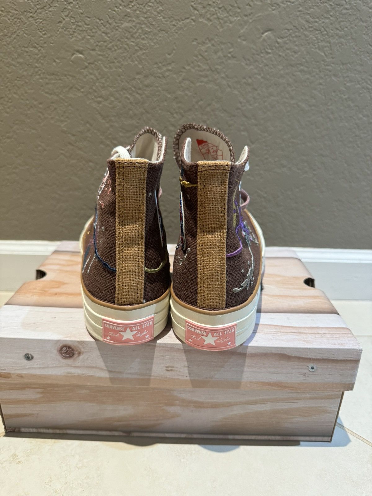 Bandulu × Converse Bandulu x Converse Brown Paint Splatter Chuck Taylor 70 High Size US 8 / EU 41 - 5 Thumbnail