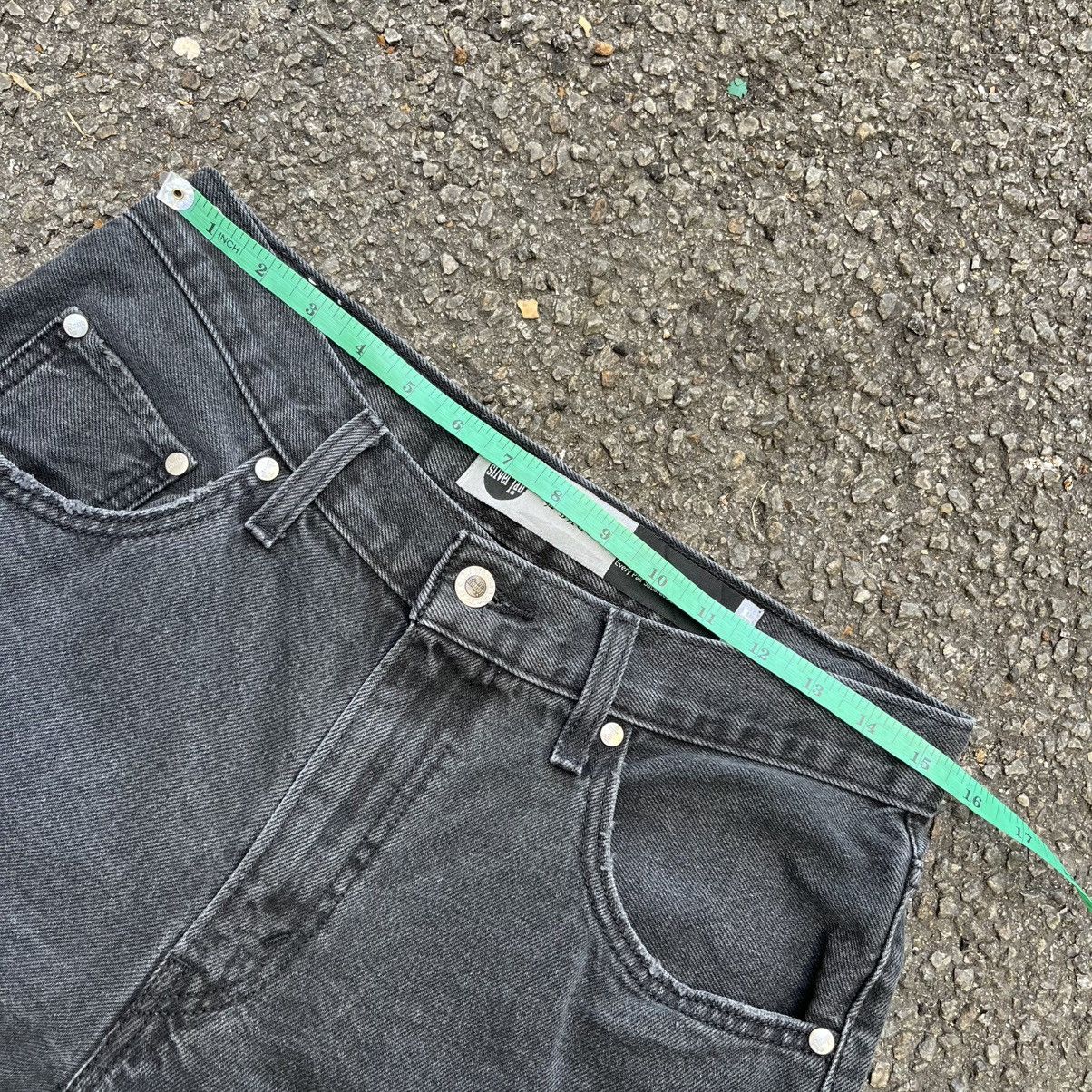 Levi's Levis Silvertab Baggy Distressed Jeans Faded Black Denim Size US 30 / EU 46 - 5 Thumbnail
