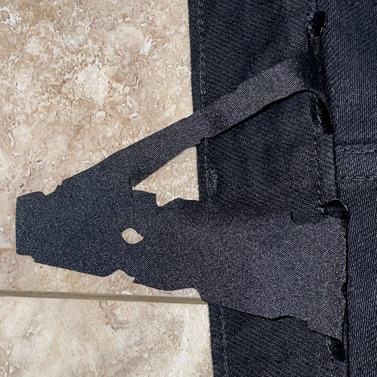 Vlone Vlone Stacked Clear Crystal Rhinestones Denim Jeans Black Size US 36 / EU 52 - 8 Thumbnail