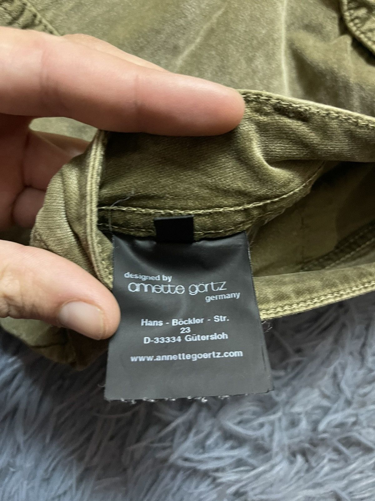Annette Gortz SS21 avant garde velour pants
