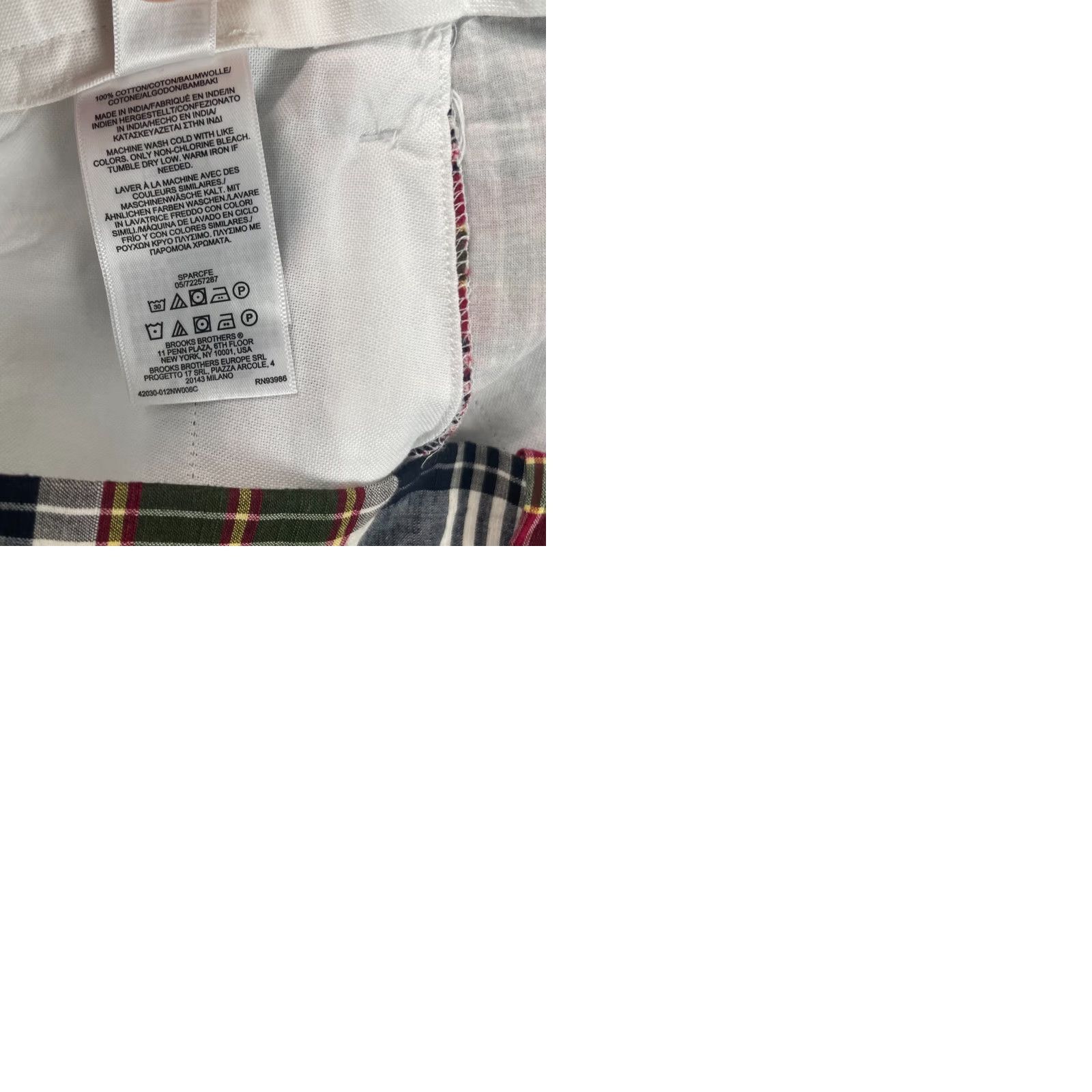 Brooks Brothers Brooks Brothers Golf Preppy Pants Mens 38x30 Multi Madras Plaid NWT Size US 38 / EU 54 - 9 Thumbnail