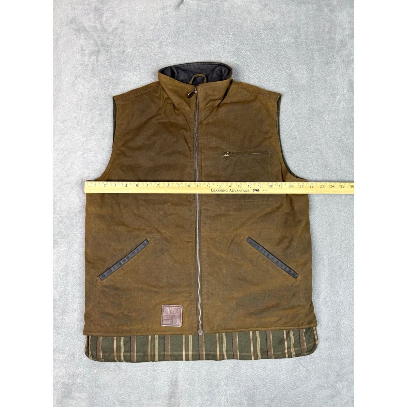 Vintage Outback Trading Mens Oilskin Tin Waxed Canvas Workwear Fleece Lined Vet M Brown Size US M / EU 48-50 / 2 - 3 Thumbnail