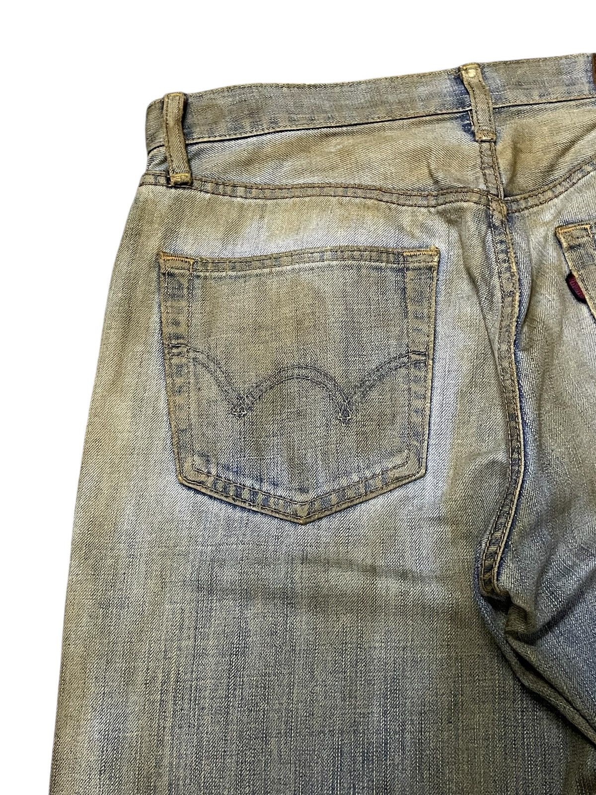 Edwin × Hysteric Glamour Edwin 503Z Muddy Wash Rusty Trashed Loose Jeans Size US 31 - 13 Thumbnail