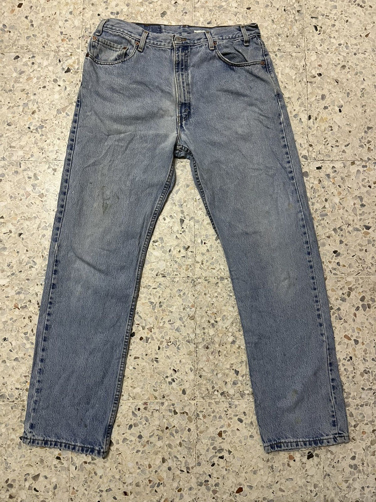 Vintage 90s light blue wash Levi’s 505 faded