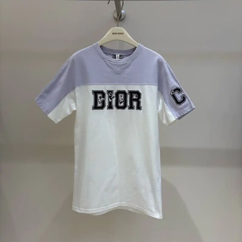 Dior Dior Men's Short Sleeve Colorblock T-Shirt 0089 Size US XS / EU 42 / 0 - 1 Thumbnail