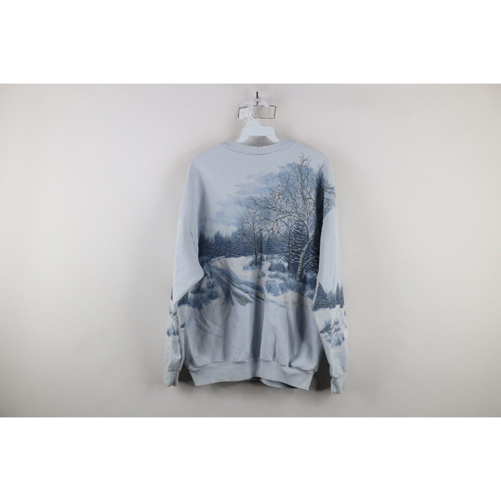 Vintage Vintage 90s Christmas Farmhouse All Over Print Sweatshirt Size L / US 10 / IT 46 - 20 Thumbnail