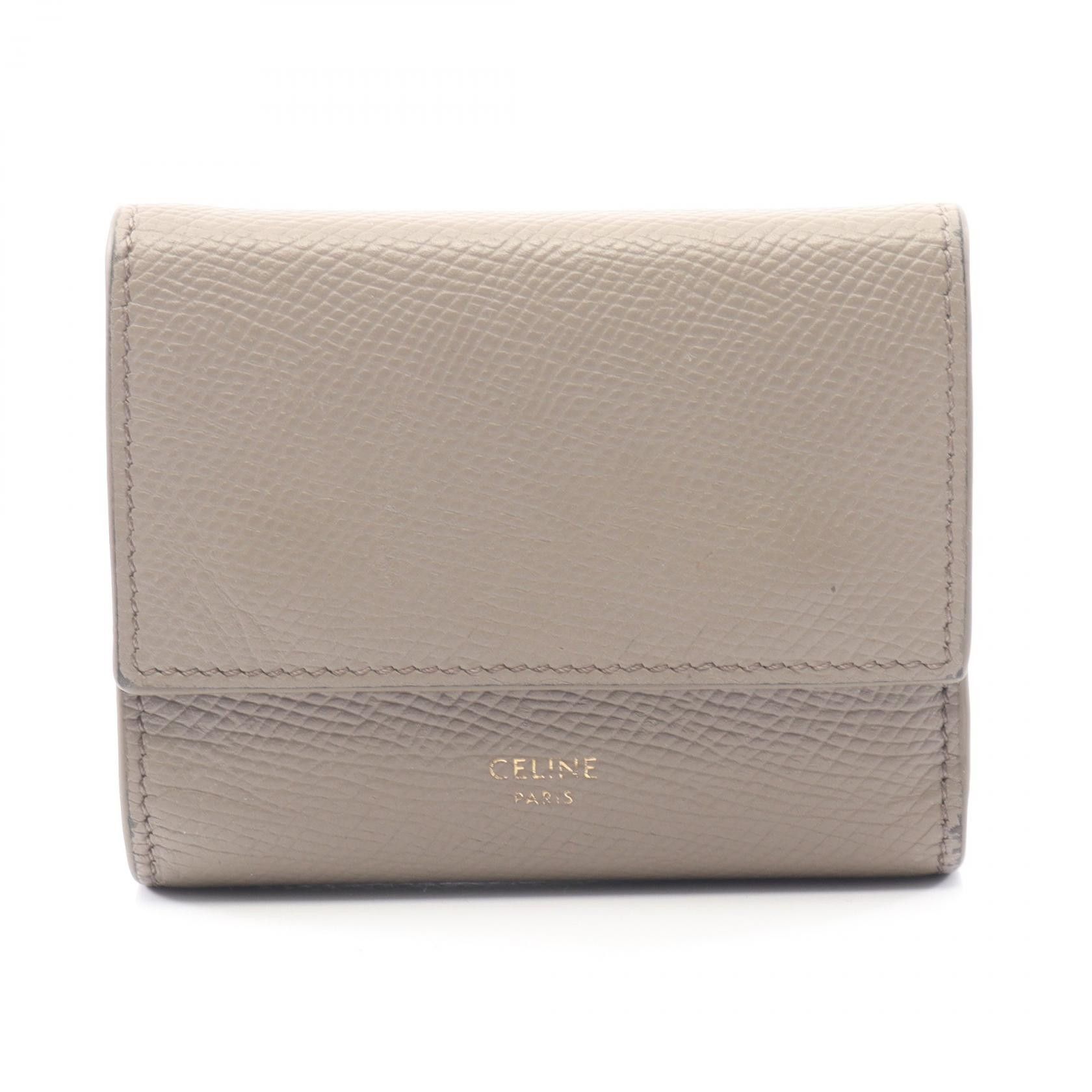 Celine Celine Celine Small Tri-fold Wallet Wallet Leather Short Wallet 10B573 DUTY FREE for USA Size ONE SIZE - 1 Thumbnail