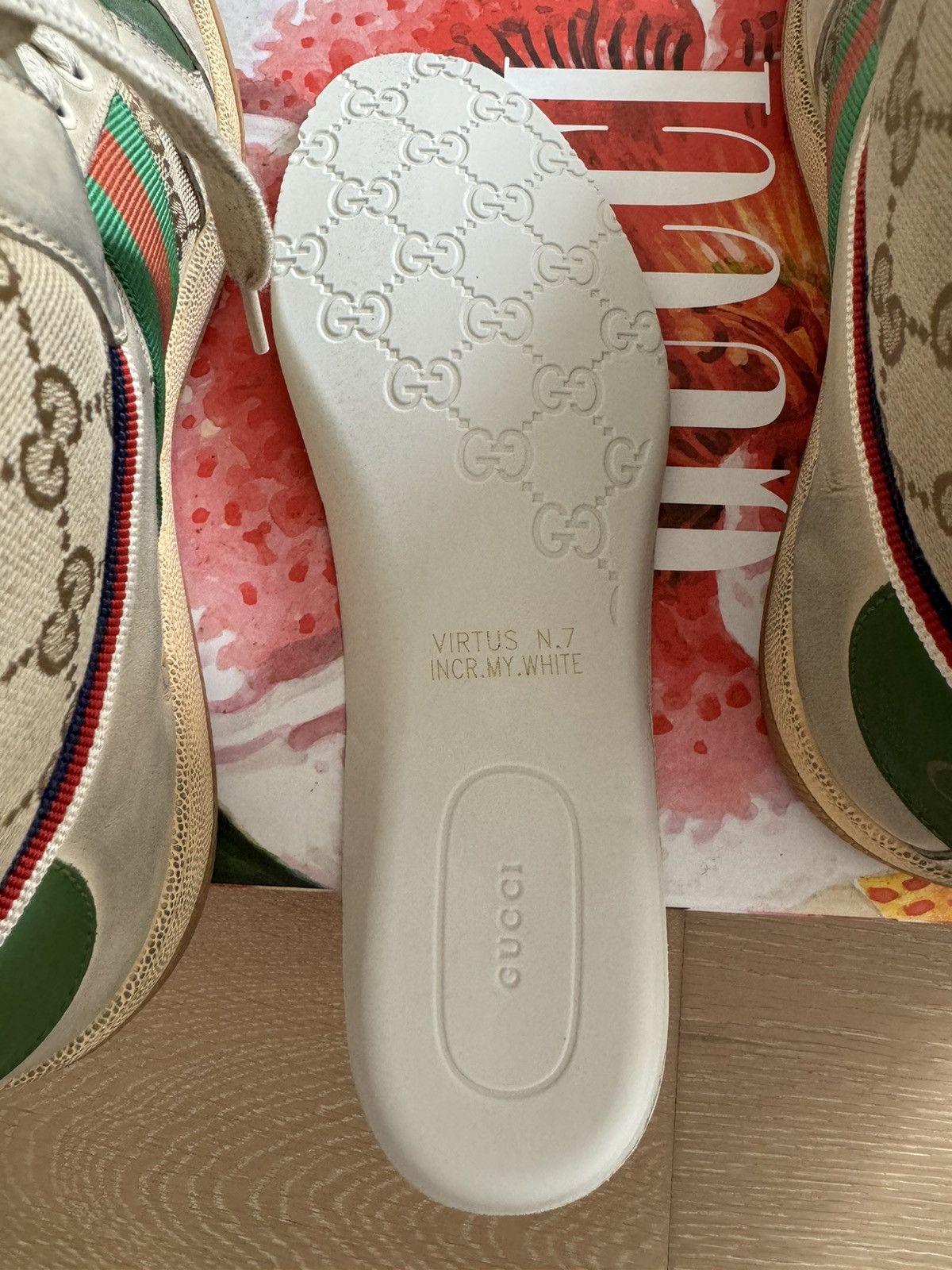 Gucci Gucci Men’s Screener GG High-Top Sneakers Size US 7.5 / EU 40-41 - 20 Thumbnail