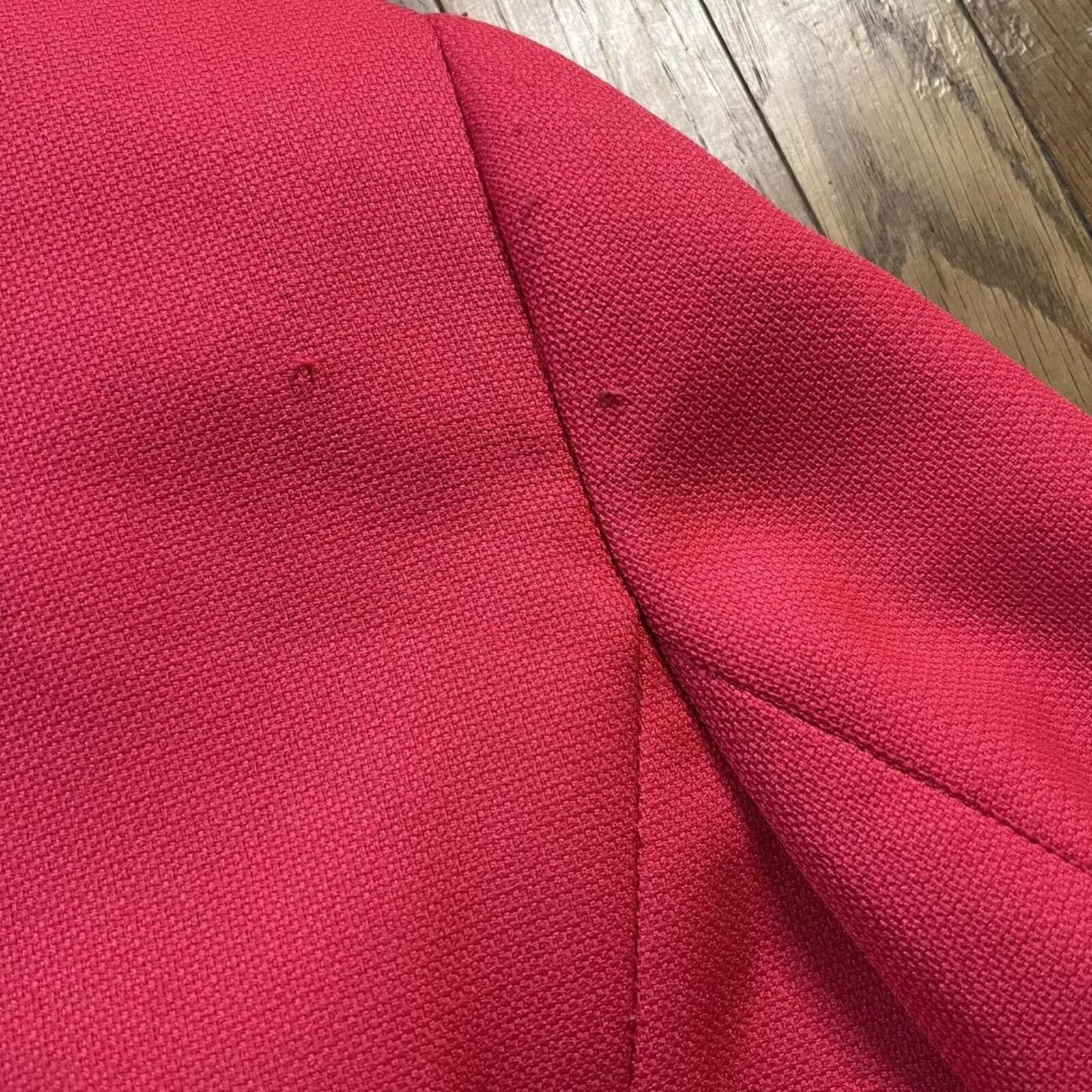 Subtle Le Nguyen Le Suit Cherry Red Blazer Size 3XL / US 20-22 - 6 Thumbnail