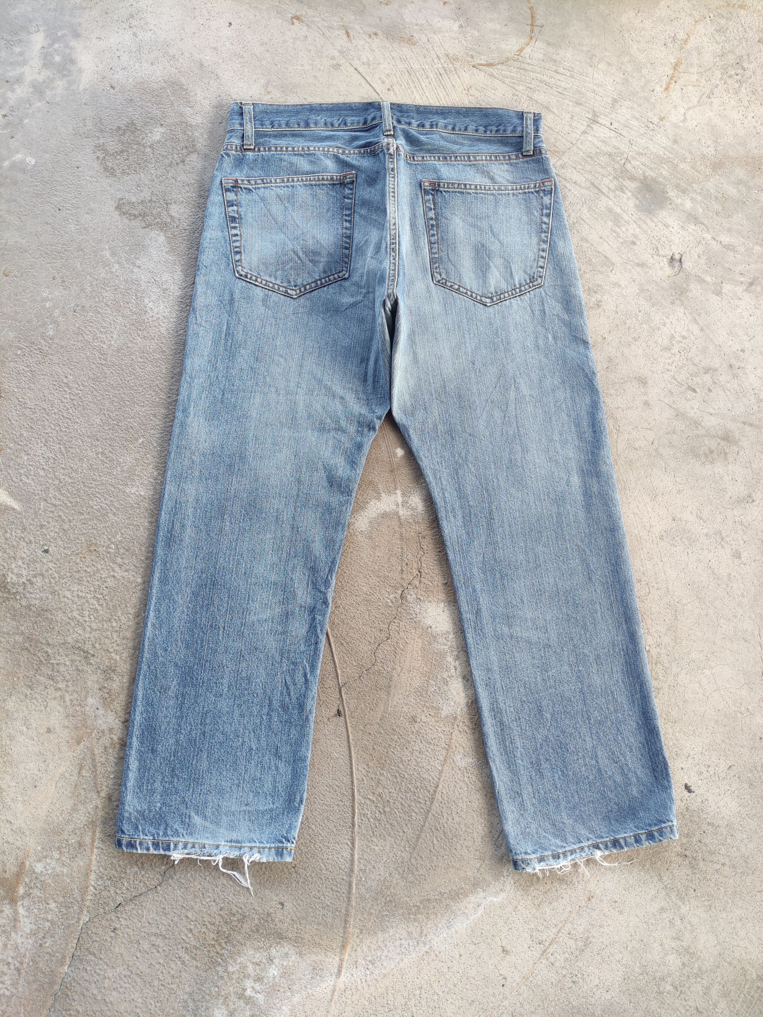 Japanese Brand Vintage Japanese Jean Distressed faded Denim Size US 33 - 8 Thumbnail