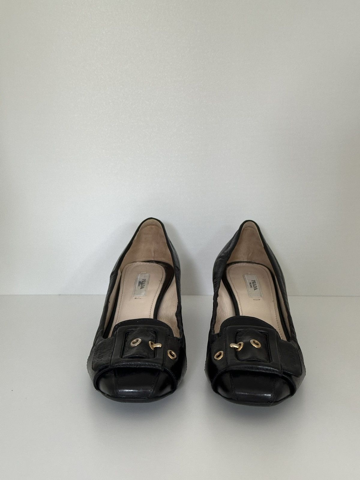 Prada Prada leather pumps heels Size US 7.5 / IT 37.5 - 2 Thumbnail