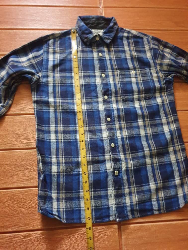 Japanese Brand Espeara checkered blue Japanese style chambray flannel Size US M / EU 48-50 / 2 - 8 Thumbnail