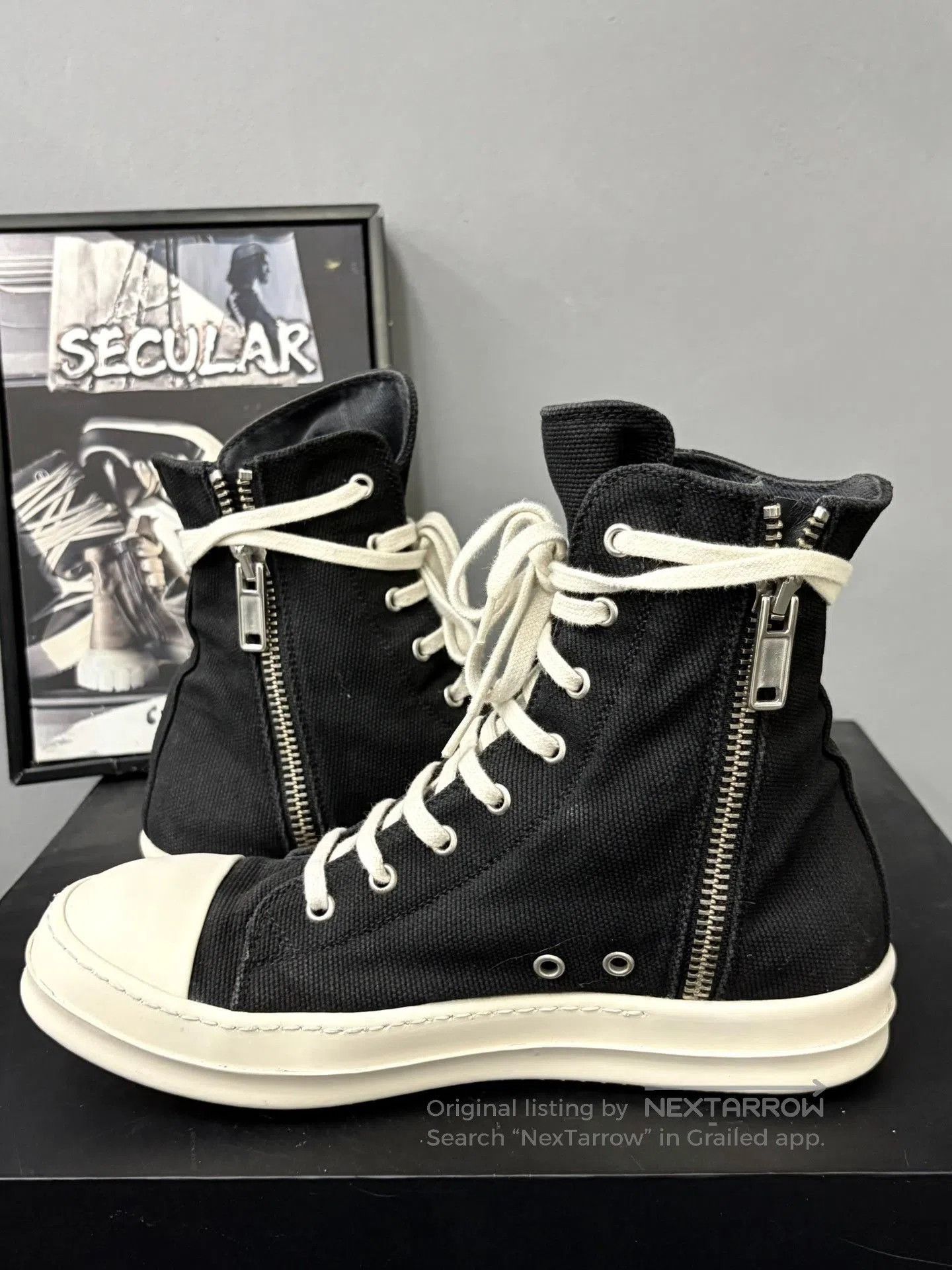 Rick Owens Drkshdw Rick Owens Drkshd Canvas High. Size US 7 / EU 40 - 5 Thumbnail