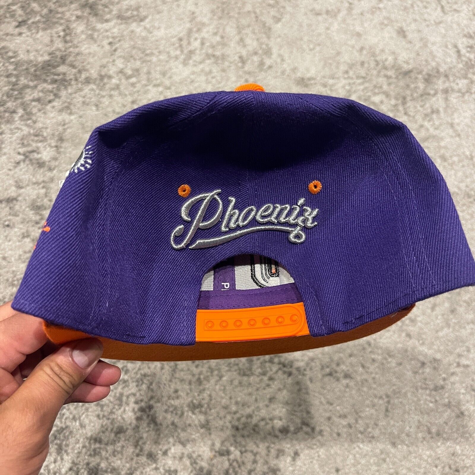Supreme Phoenix New Leader Splash Snapback Hat Purple Orange Sports Size ONE SIZE - 5 Thumbnail