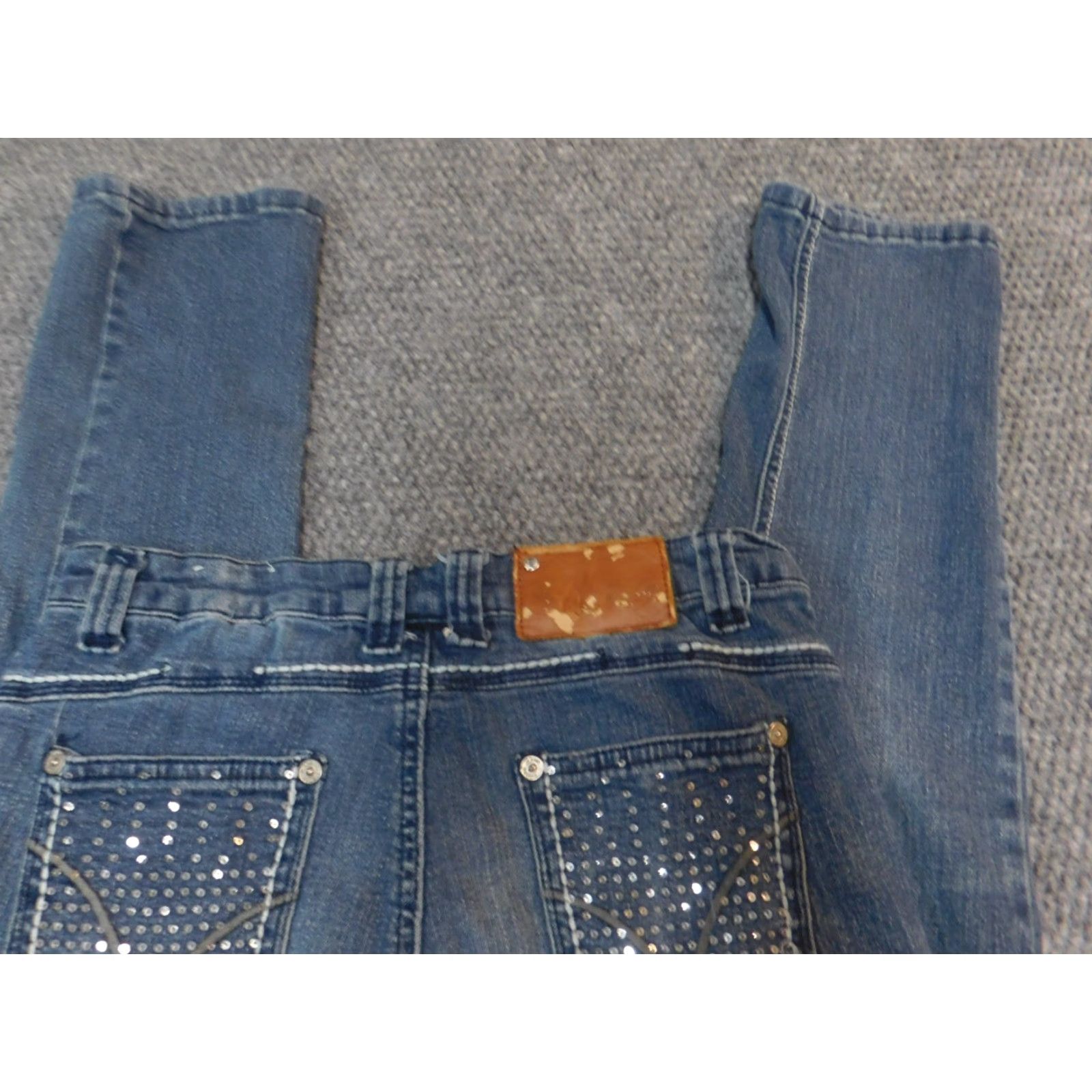 Vintage VIGOSS Jeans 28x29 Denim Straight Jeans for Teens Boys Genders Regular 28 Inseam 29 Blue Denim Size 28" / US 6 / IT 42 - 6 Thumbnail