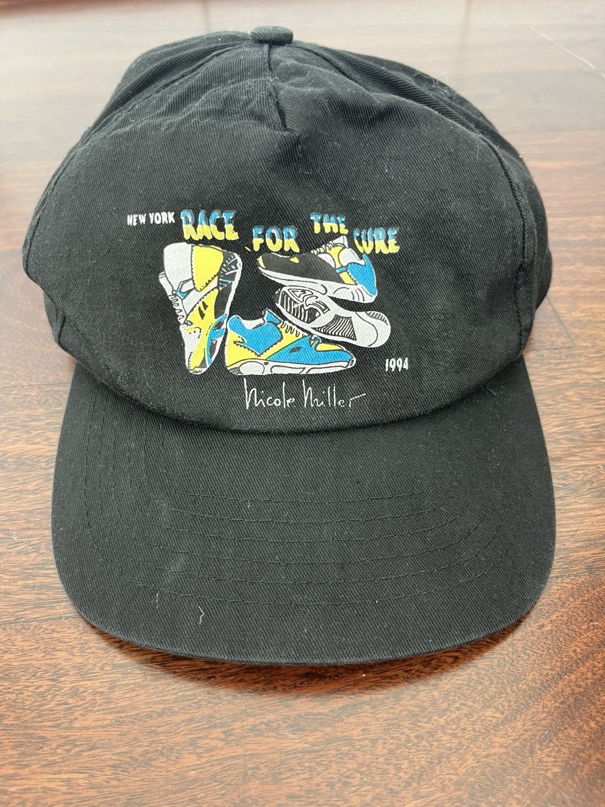 Nicole Miller × Vintage Vintage Nicole Miller 1994 Race For The Cure Baseball Cap Size ONE SIZE - 2 Thumbnail
