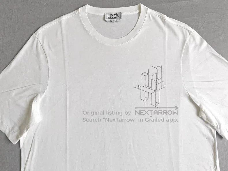 Hermes Hermes Short-sleeved t-shirt, 100% cotton Size US L / EU 52-54 / 3 - 2 Thumbnail