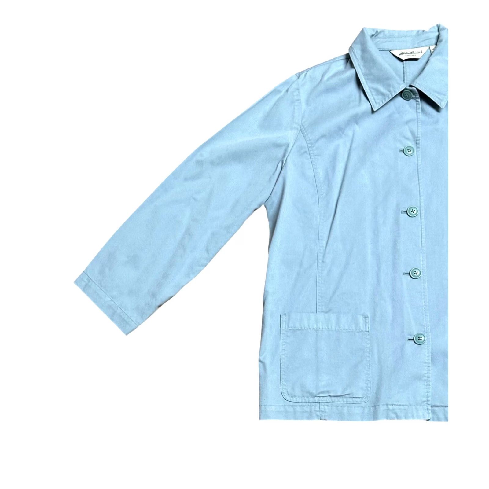 Eddie Bauer VINTAGE Eddie Bauer Women's Skirt Suit Light Blue 14P Long Sleeve 2 Piece Size L / US 10 / IT 46 - 3 Thumbnail