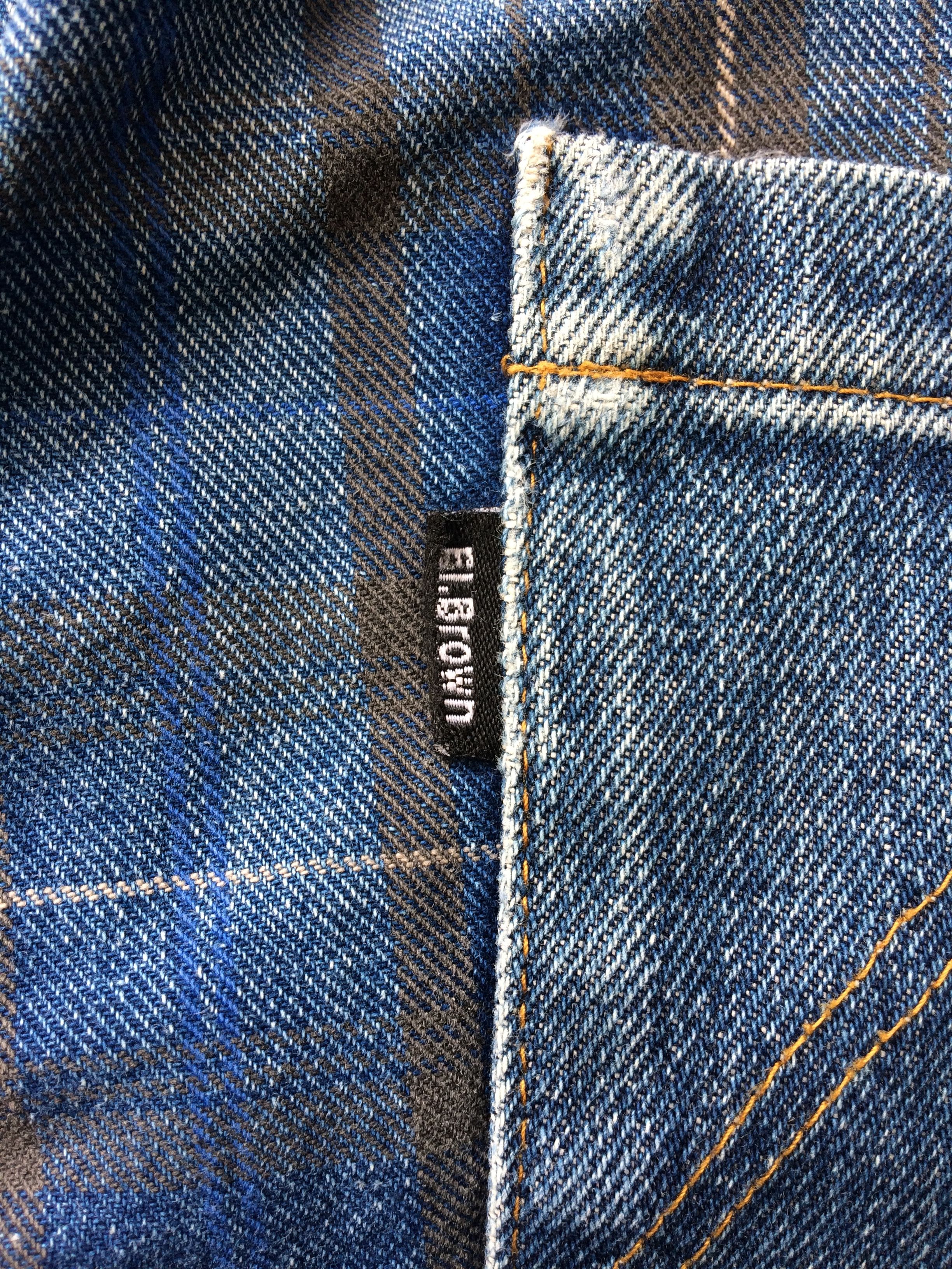 Japanese Brand × Jean Japanese Two Tone Tartan Denim Jeans D-714 Size US 31 - 10 Thumbnail