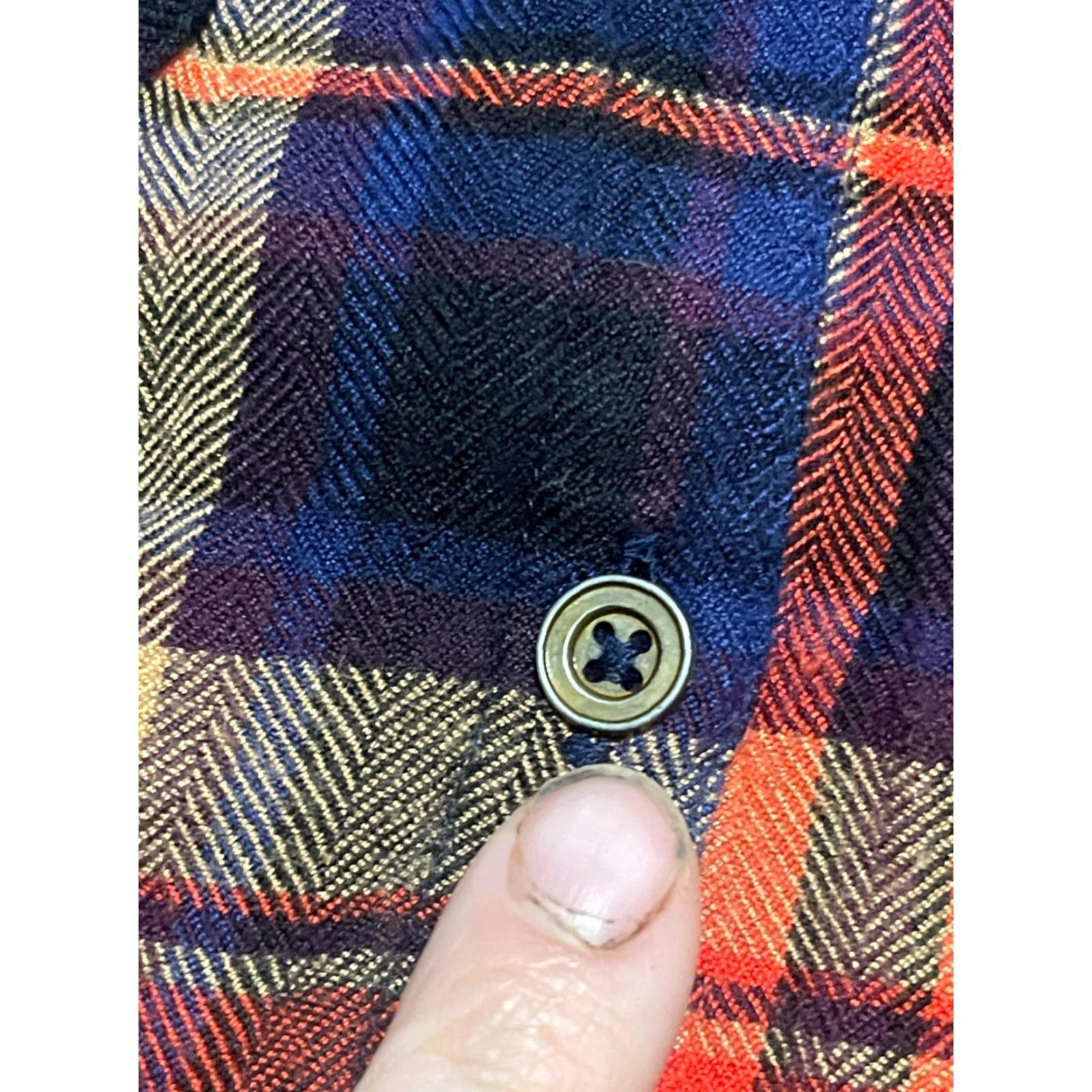 Vintage Maurices Dress Women's Shirt Dress M Regular Blue Plaid Long Sleeve Button Up Collared Tunic Casual Knee Length Size M / US 6-8 / IT 42-44 - 5 Thumbnail