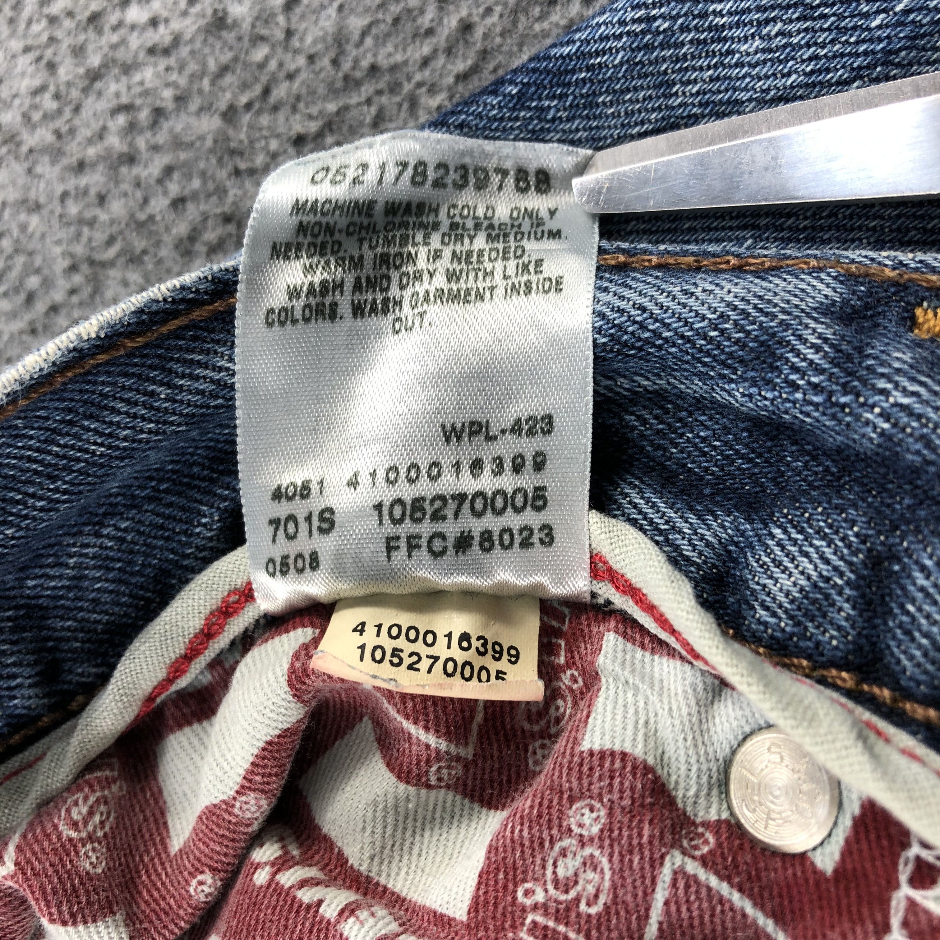 Levi's 90s Vintage Blue Wash Levis 527 Jeans-J2409 Size US 34 / EU 50 - 15 Thumbnail