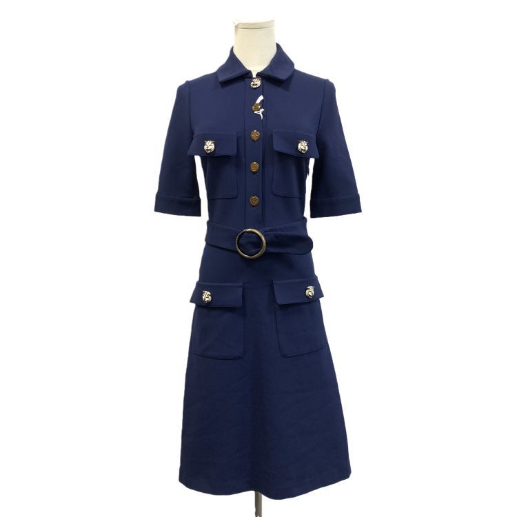Gucci Gucci Tiger Button Belted Midi Dress XS Size XS / US 0-2 / IT 36-38 - 1 Thumbnail