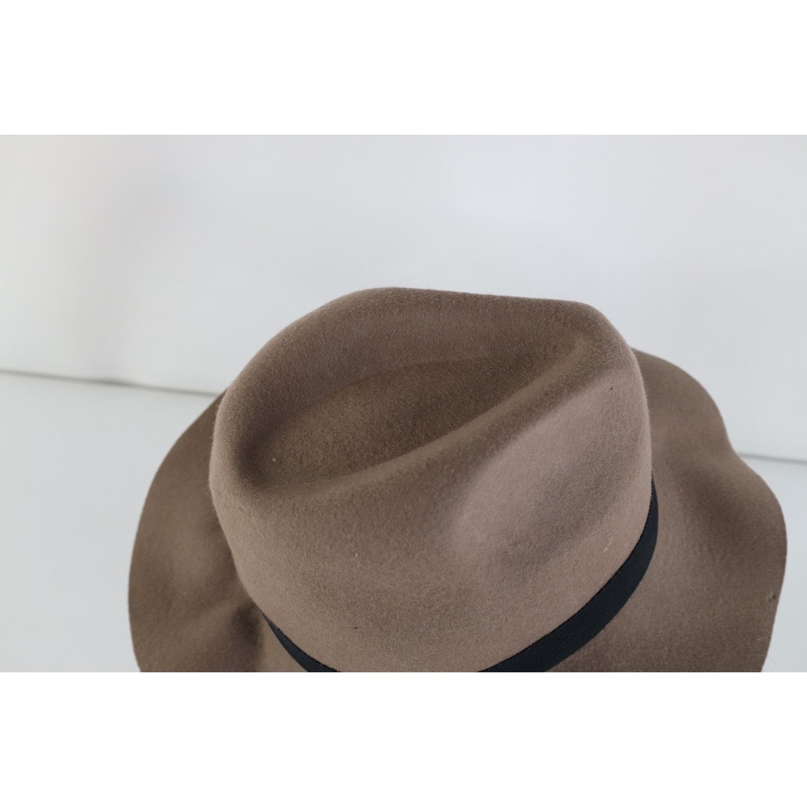 Vintage Vintage Boho Chic Ribbon Felt Wool Floppy Brim Fedora Hat Size ONE SIZE - 7 Thumbnail