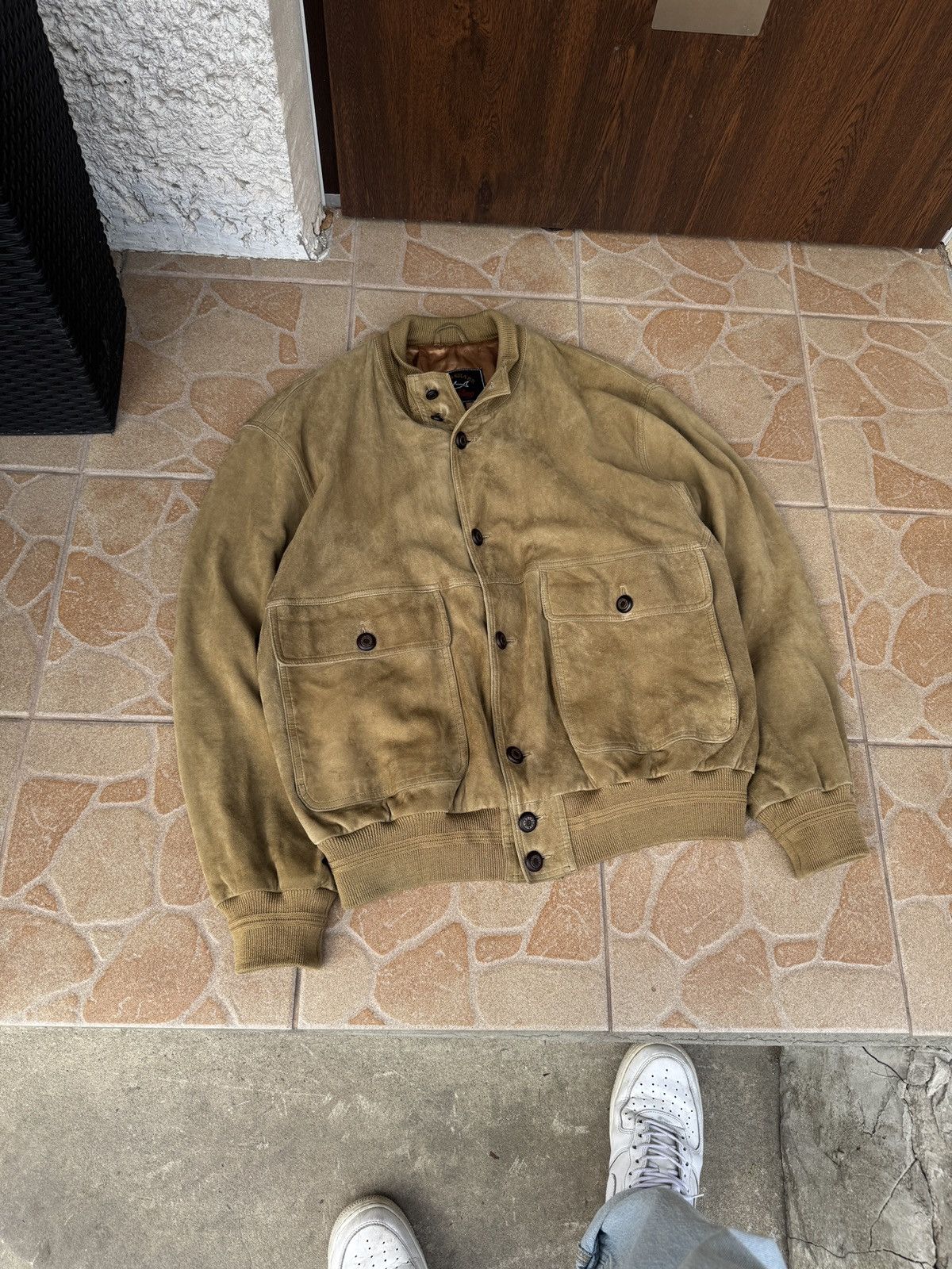 Paul & Shark 90s Vintage Paul Shark Suede jacket leather oldmoney Size US L / EU 52-54 / 3 - 2 Thumbnail